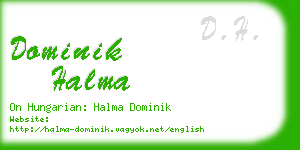 dominik halma business card
